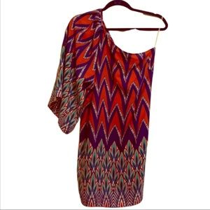 Candy Rose Boho Colorful Asymmetrical Dress